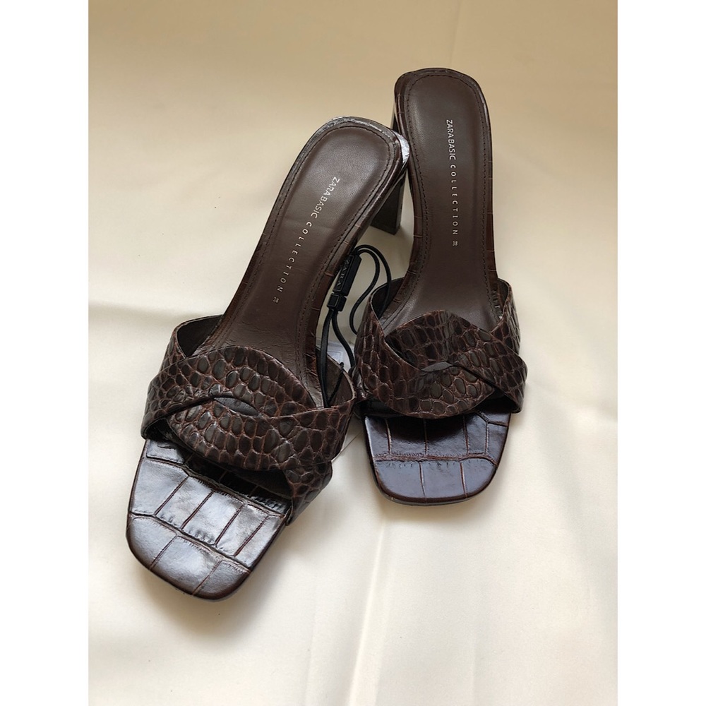 Zara slides shoes